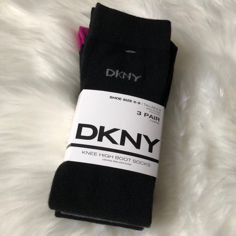 DKNY Knee High Boot Socks 3-PAIRS!